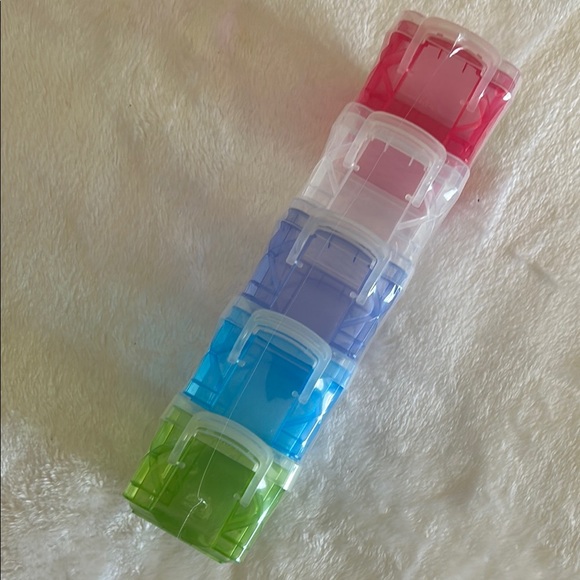 NWT Colorful Stackable Storage Boxes - Picture 2 of 4